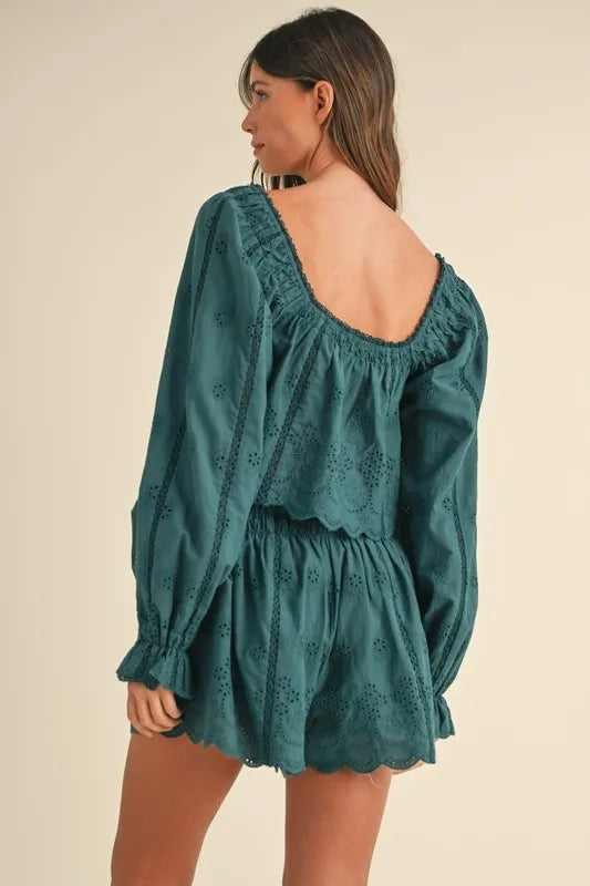 WOMEN Lace Top and Short Set - CHIC TB