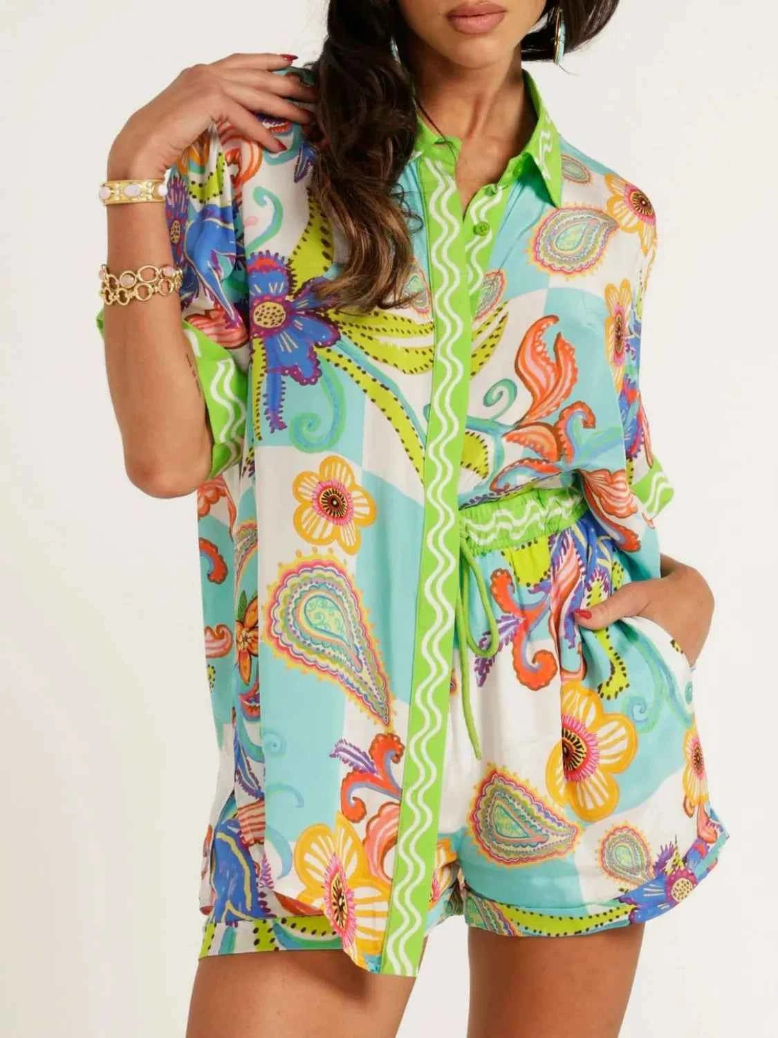 Top and Shorts Set