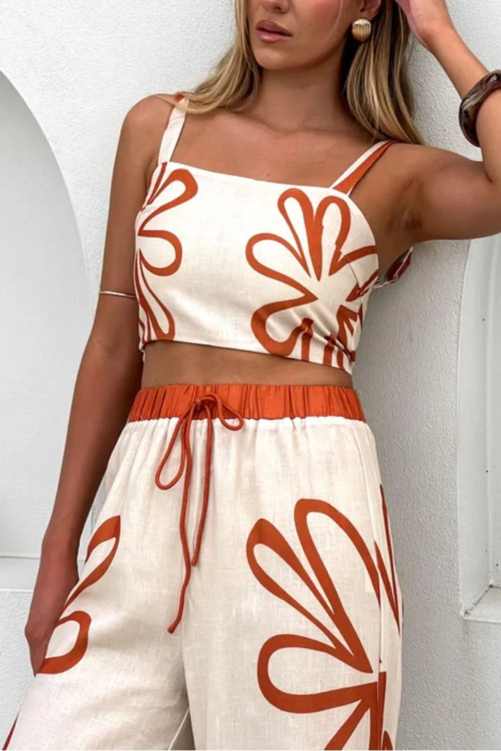 Square Neck Cami and Pants Set WOMEN - CHIC TB