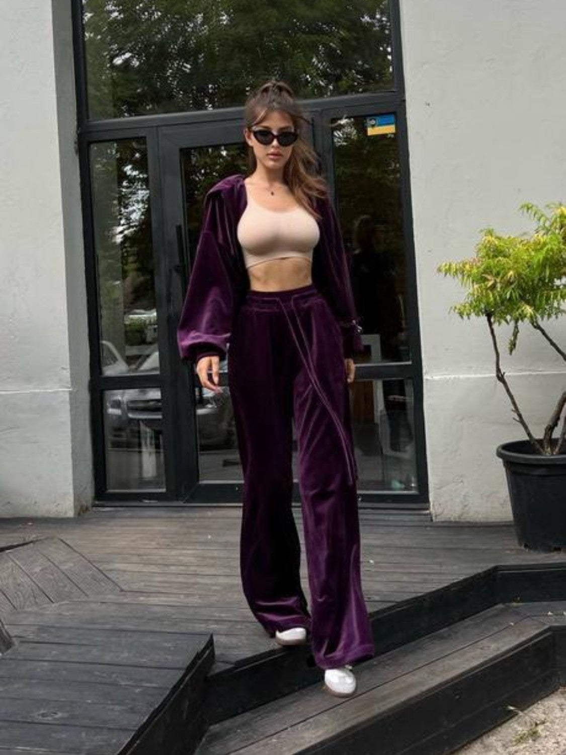 Hooded Jacket and Pants WOMEN Set - CHIC TB