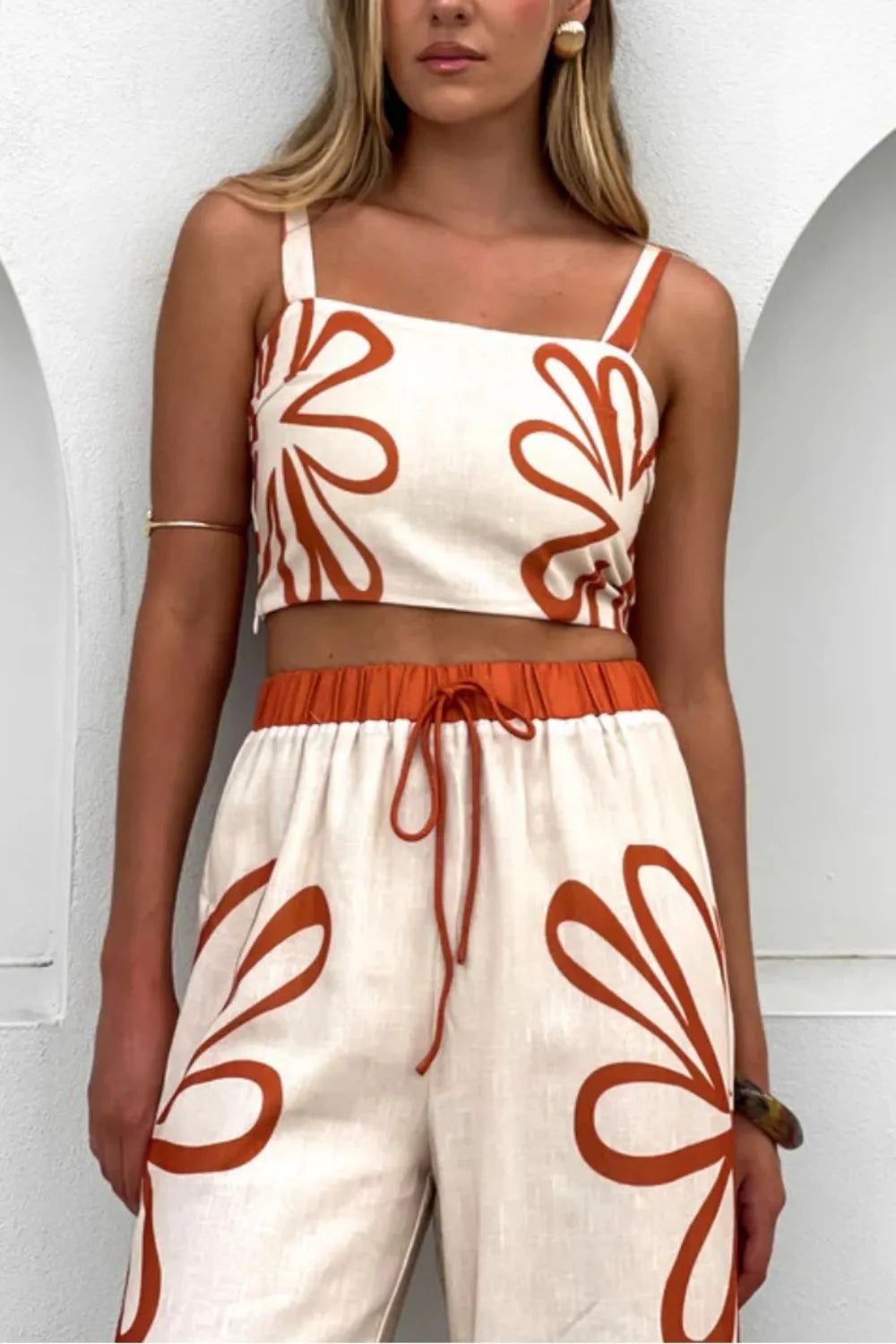 Square Neck Cami and Pants Set WOMEN - CHIC TB