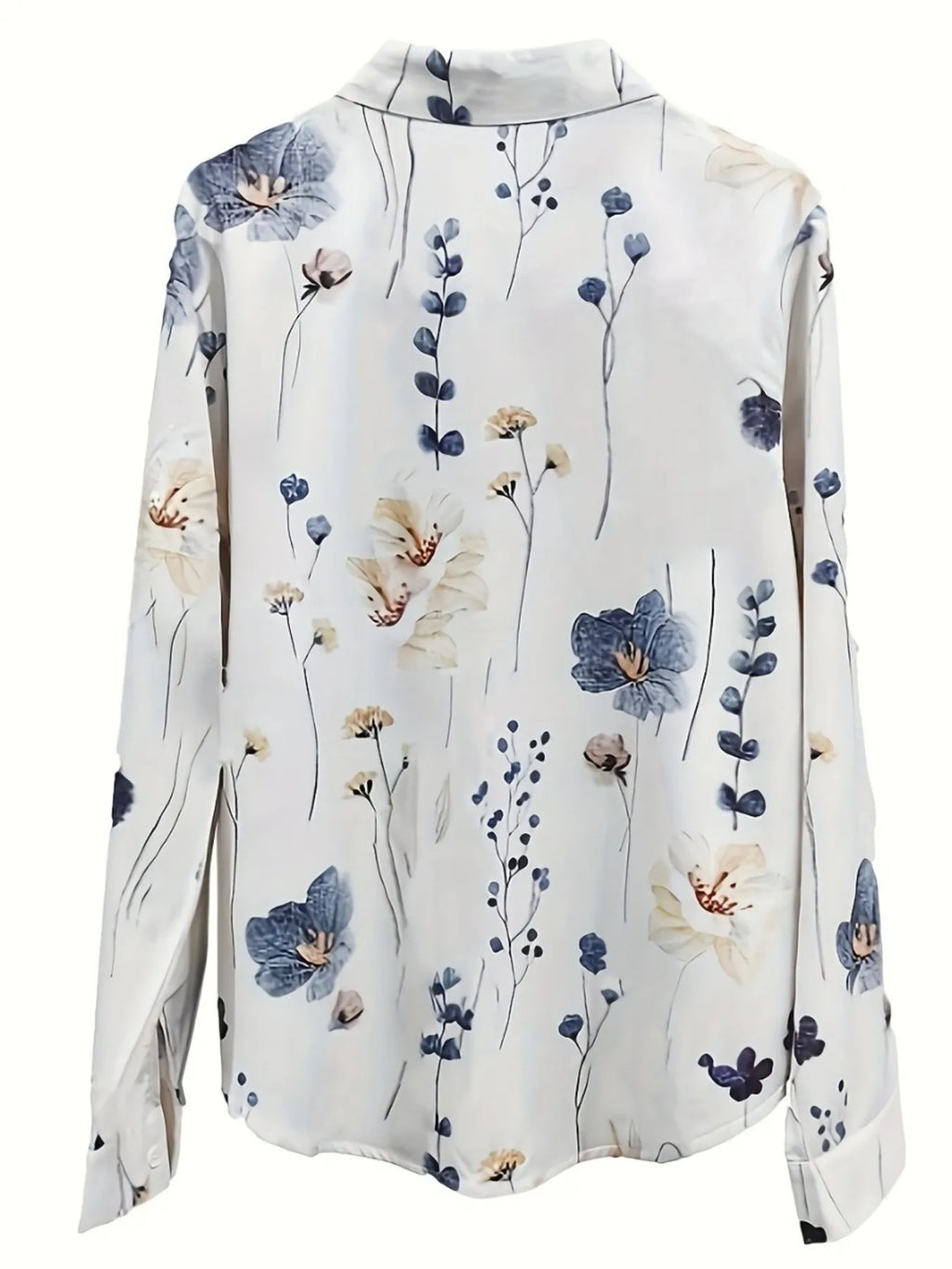 Printed Long Sleeve Blouse.