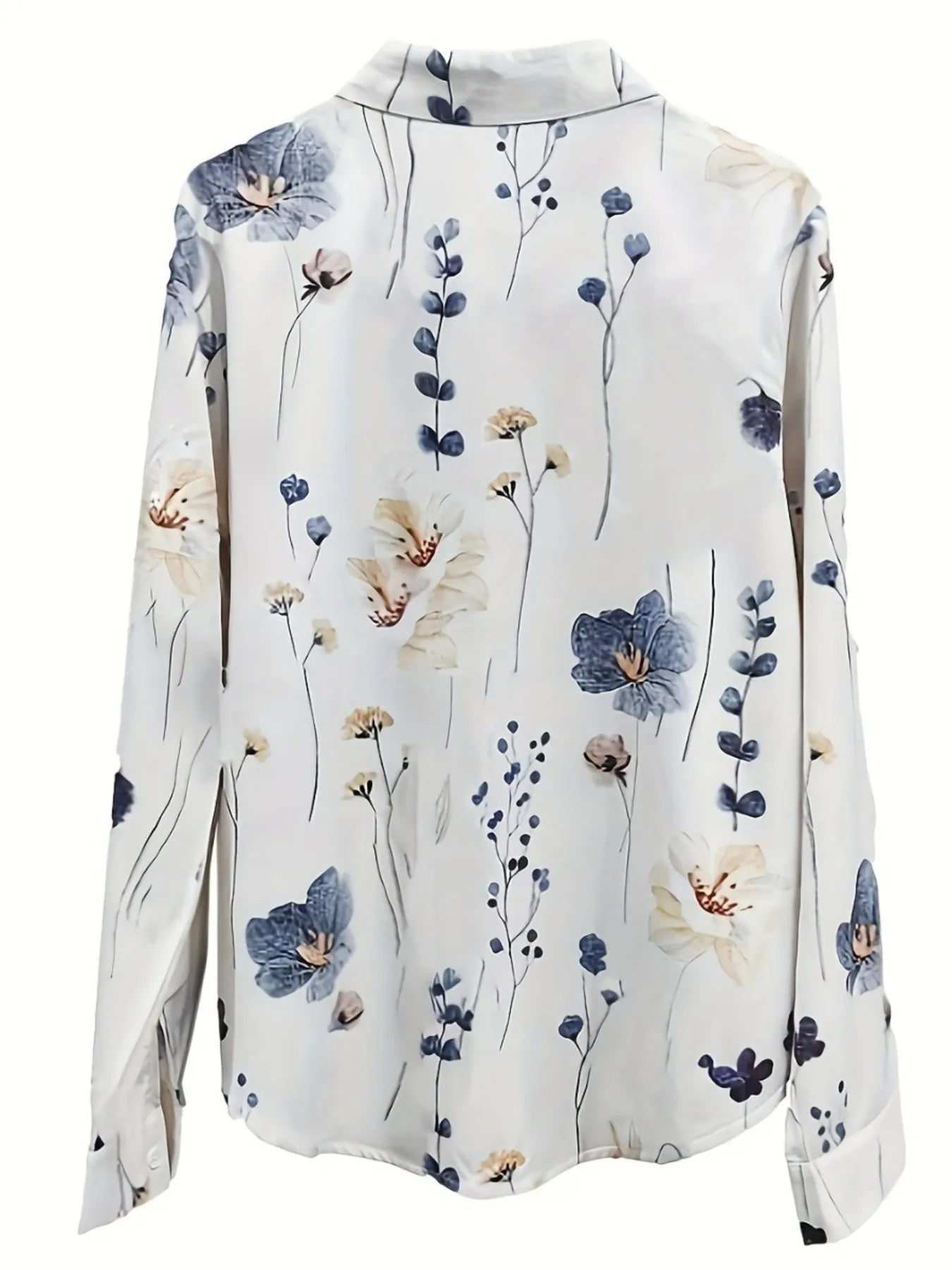 Printed Long Sleeve Blouse.