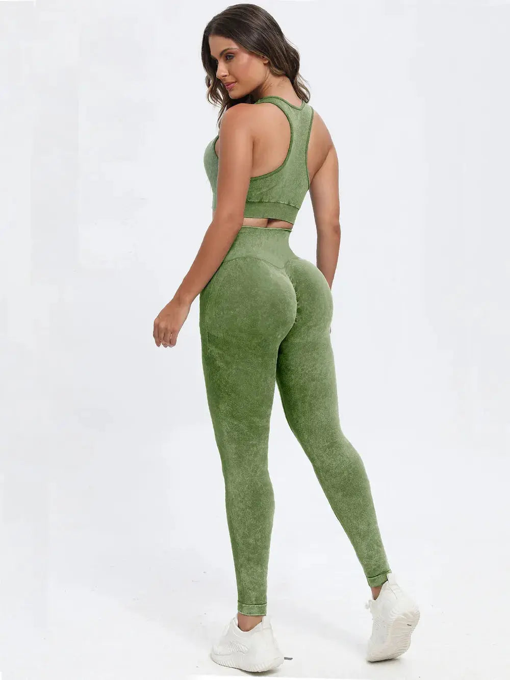 Scoop Neck Wide Strap Top and Pants Active Set.