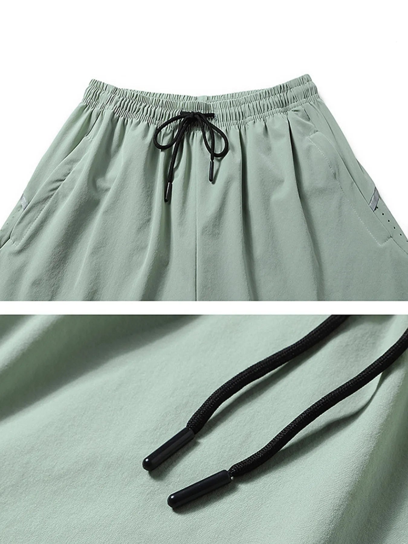 Men's Plus Size Drawstring Shorts.