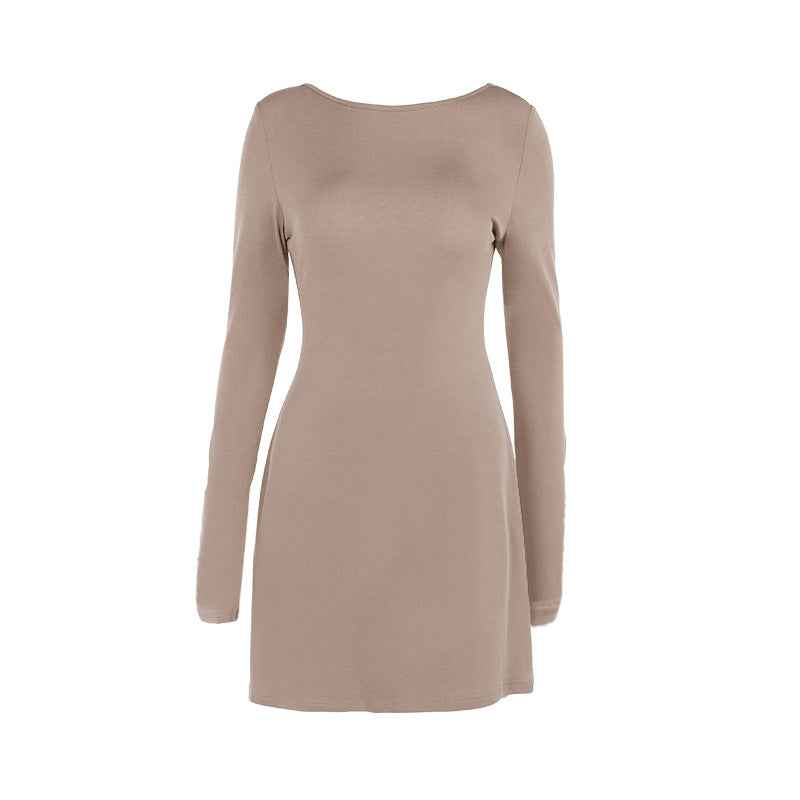 Micro transparent vacation sexy backless strap dress for women