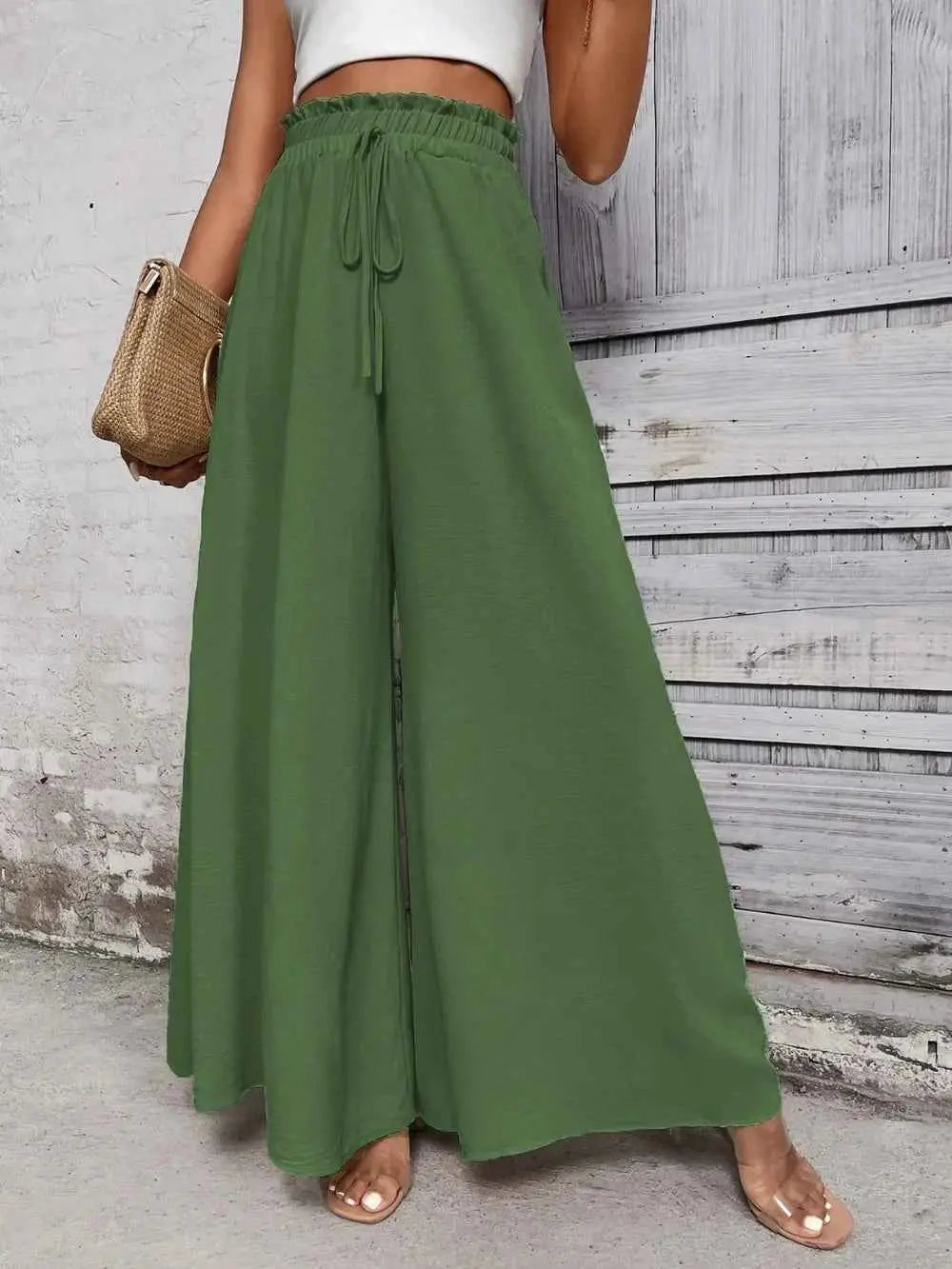 High Waist Wide Leg Pants.