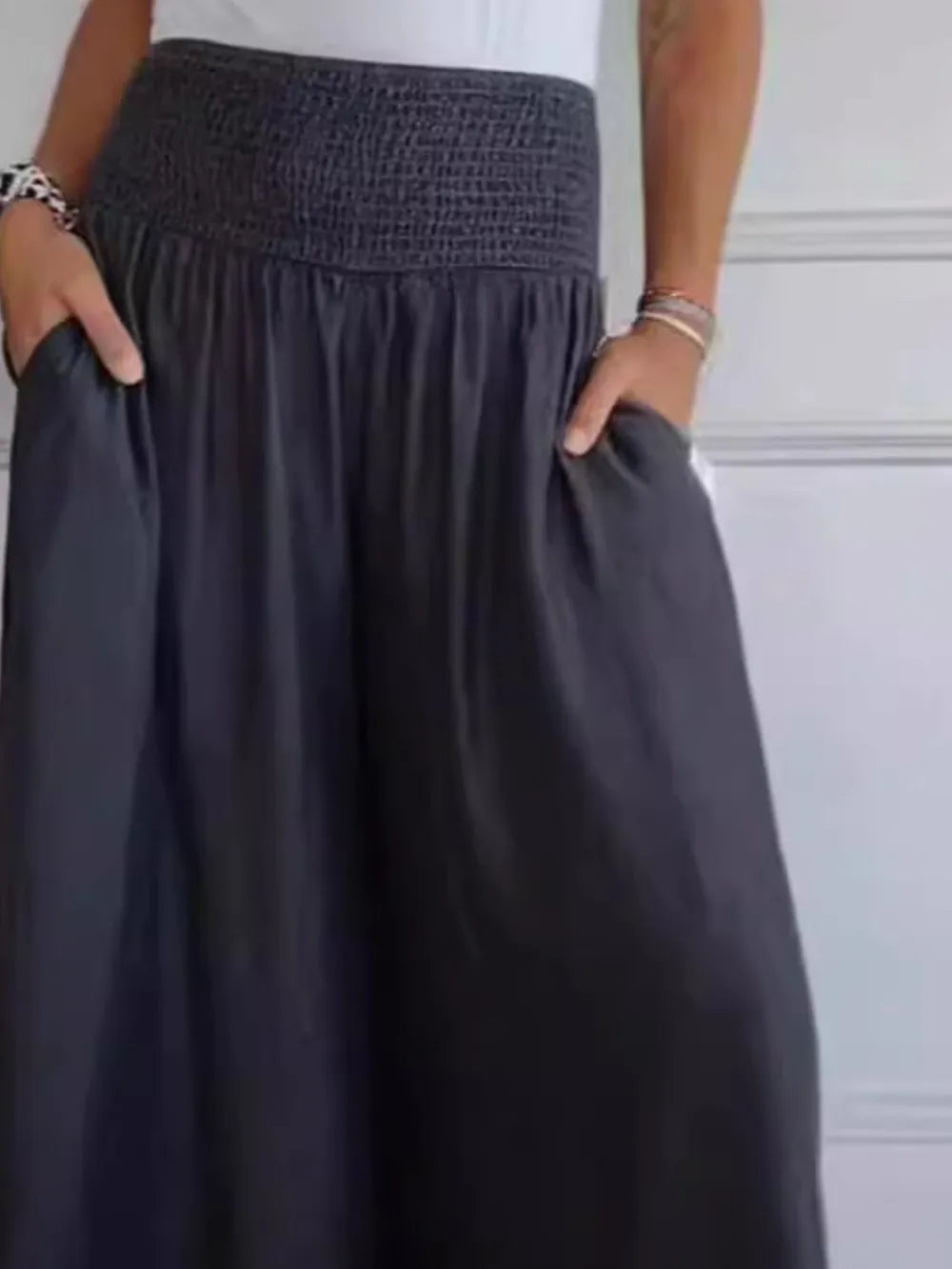 Wide Leg Pants with Pockets full size.