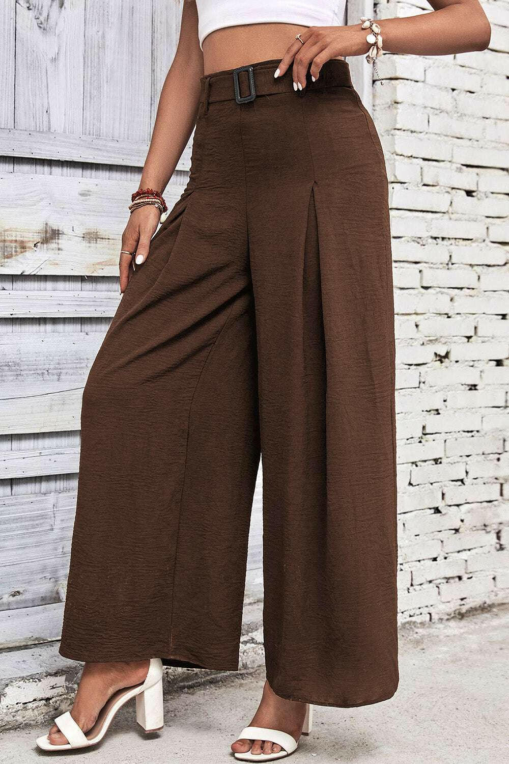 High Waisted Wide Leg Pants.