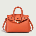 Women's Classic PU Leather Top Handle Tote Bag — Vegan Luxury Handbag