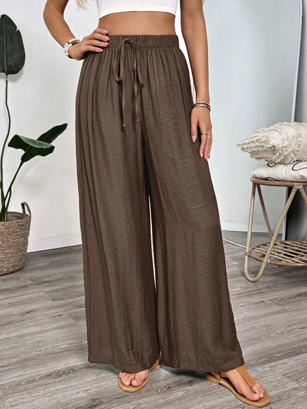 Casual Wide Leg Pants.