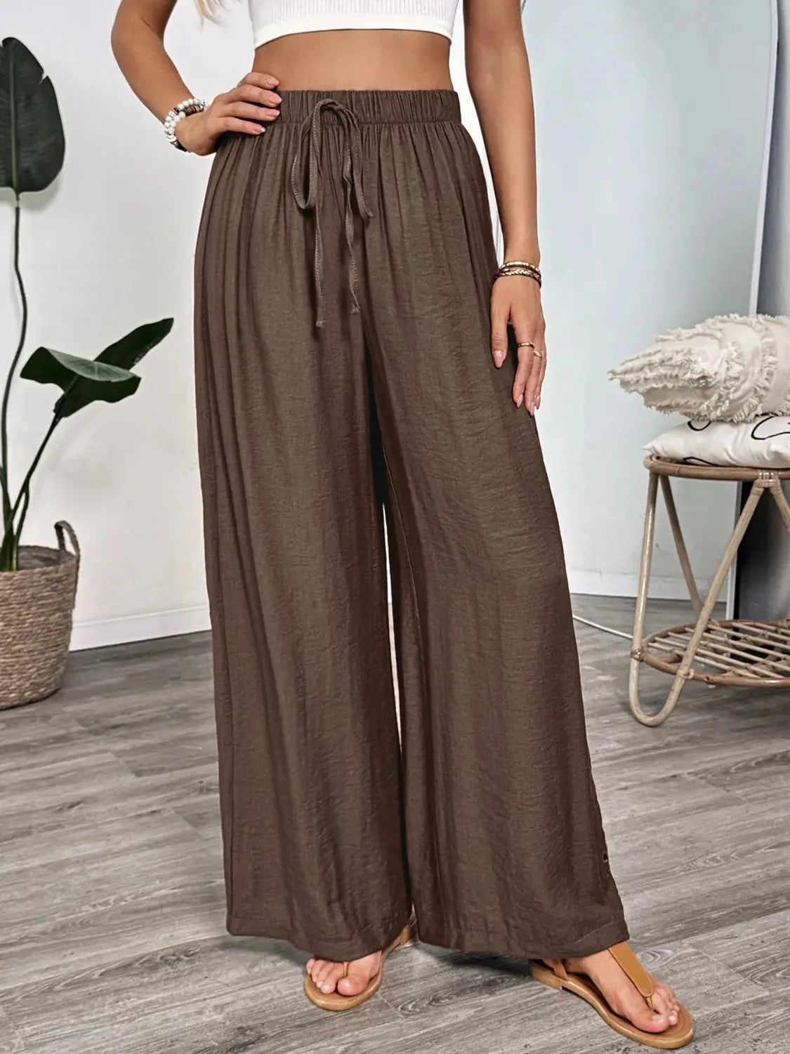 Casual Wide Leg Pants.