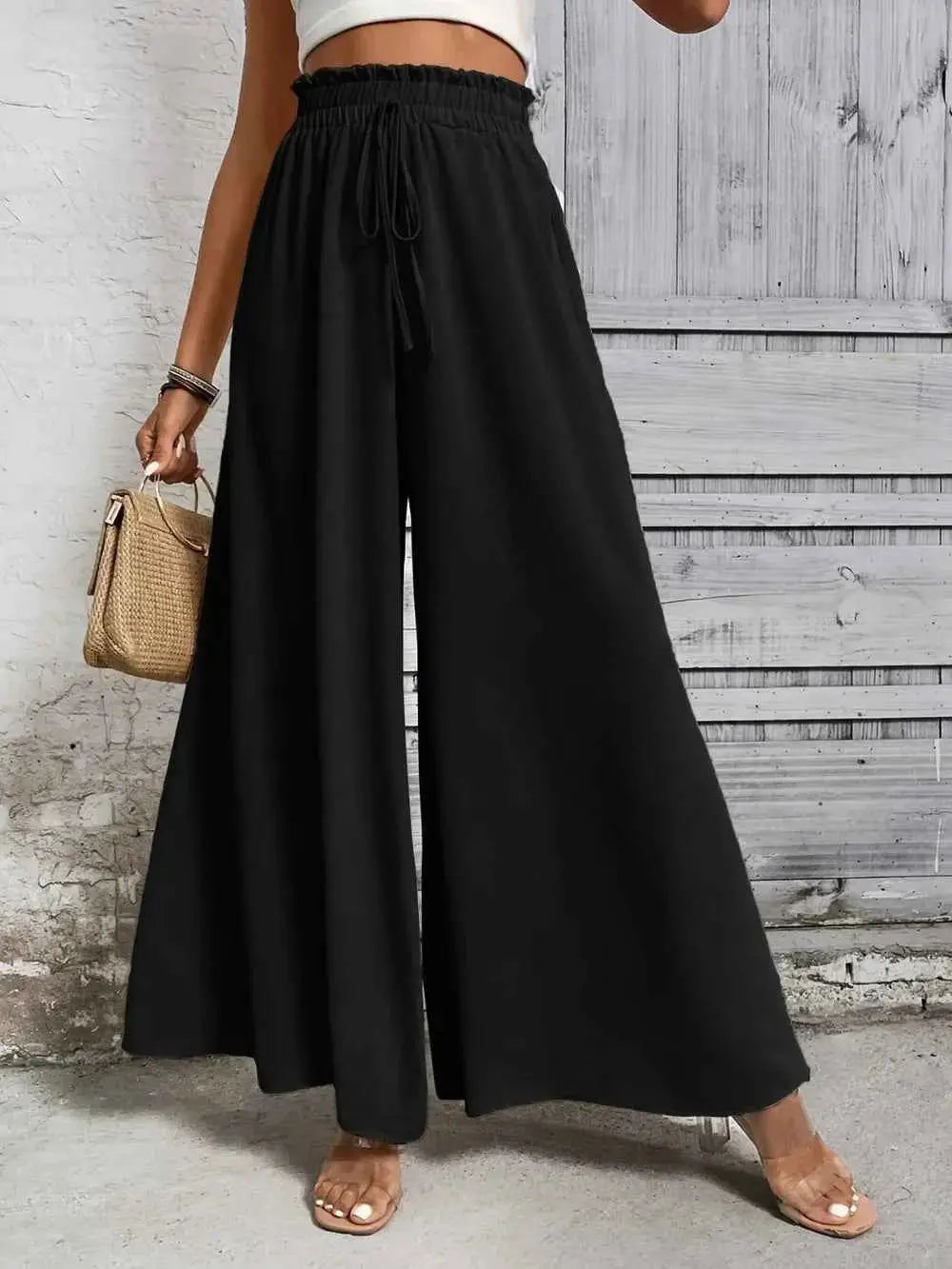 High Waist Wide Leg Pants.