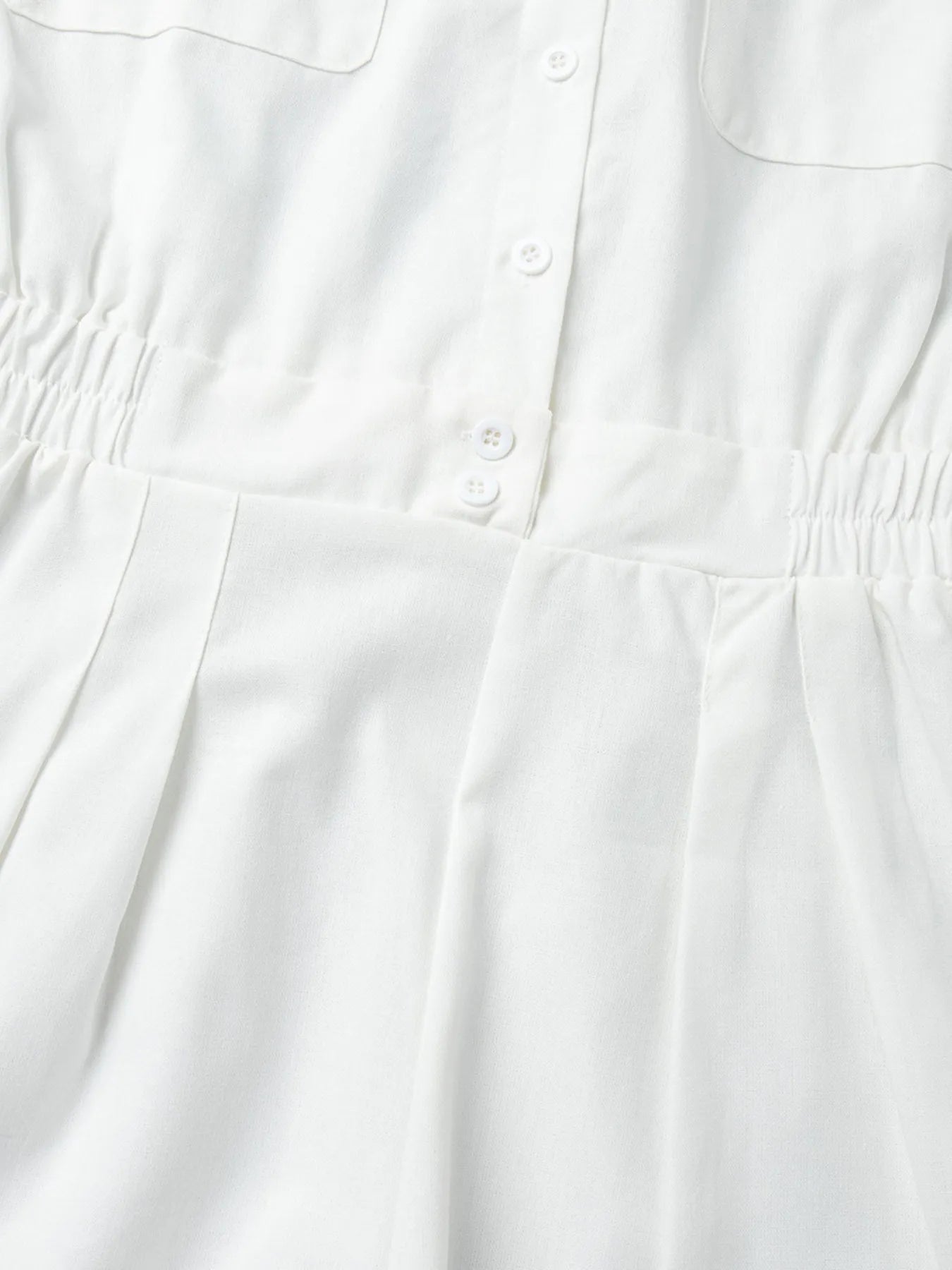 Casual Button Front Long Sleeve Romper.