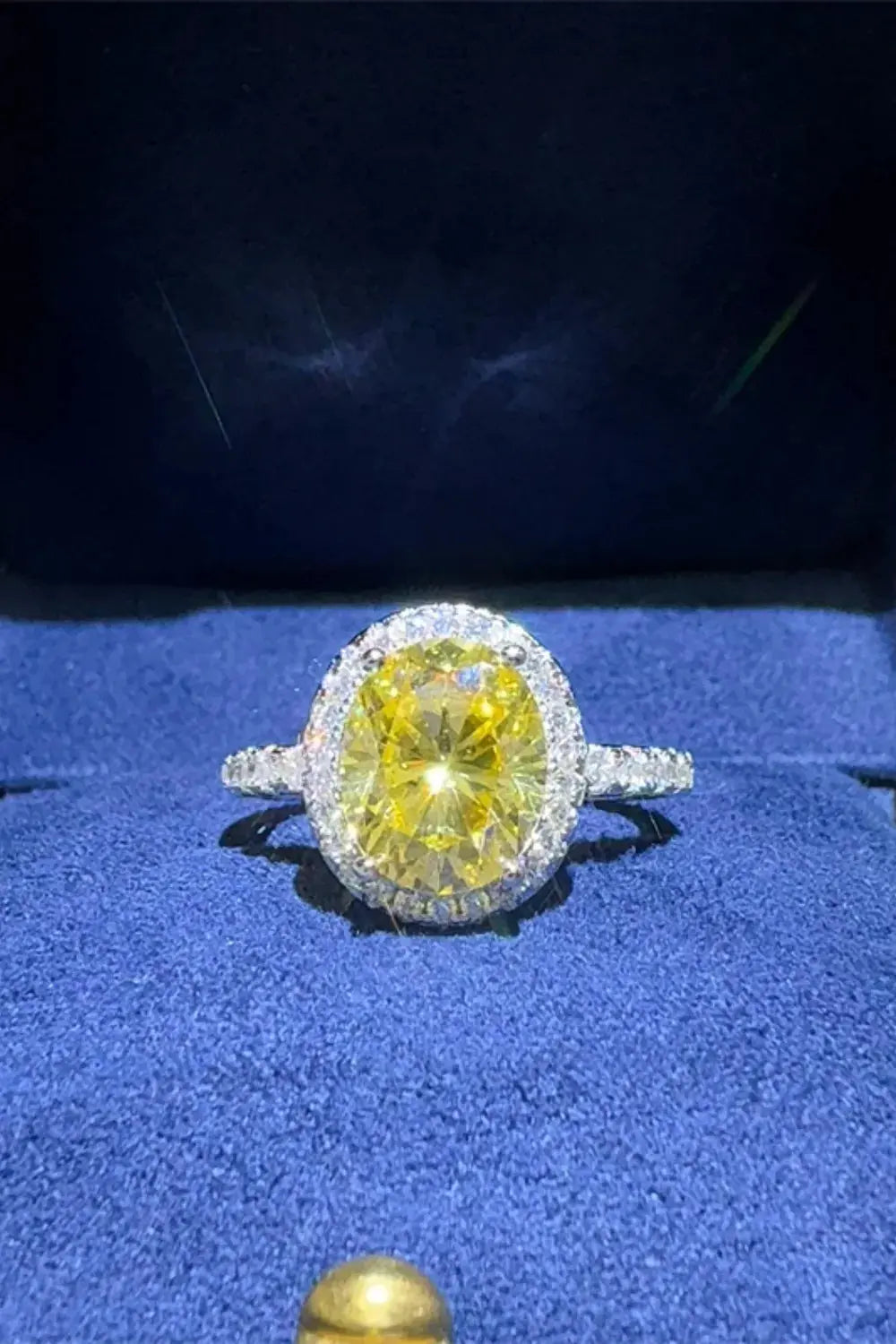 3 Carat Moissanite 925 Sterling Silver Ring.