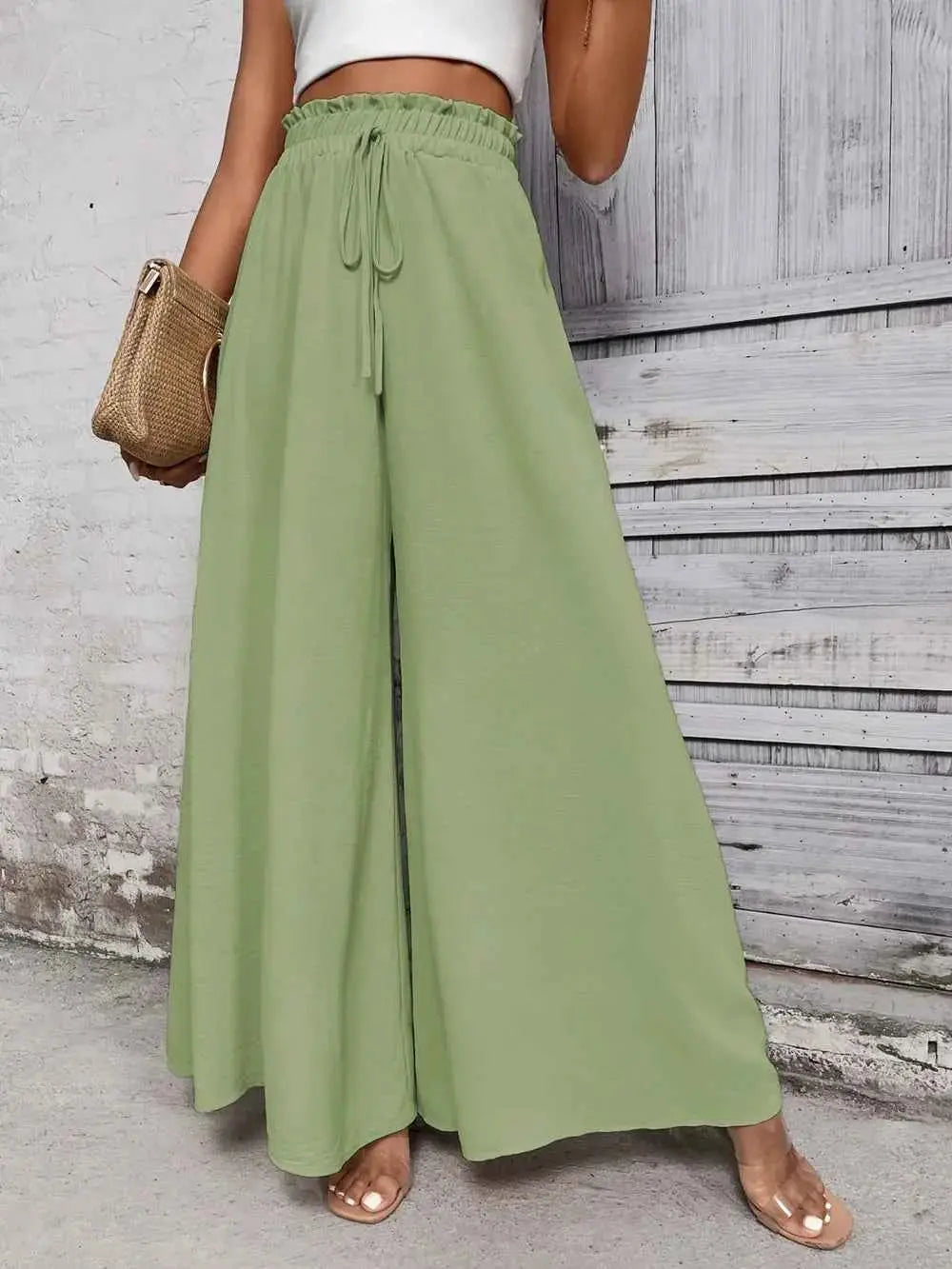 High Waist Wide Leg Pants.