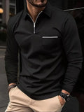 Miami Men's Long Sleeve Polo Plus Size.