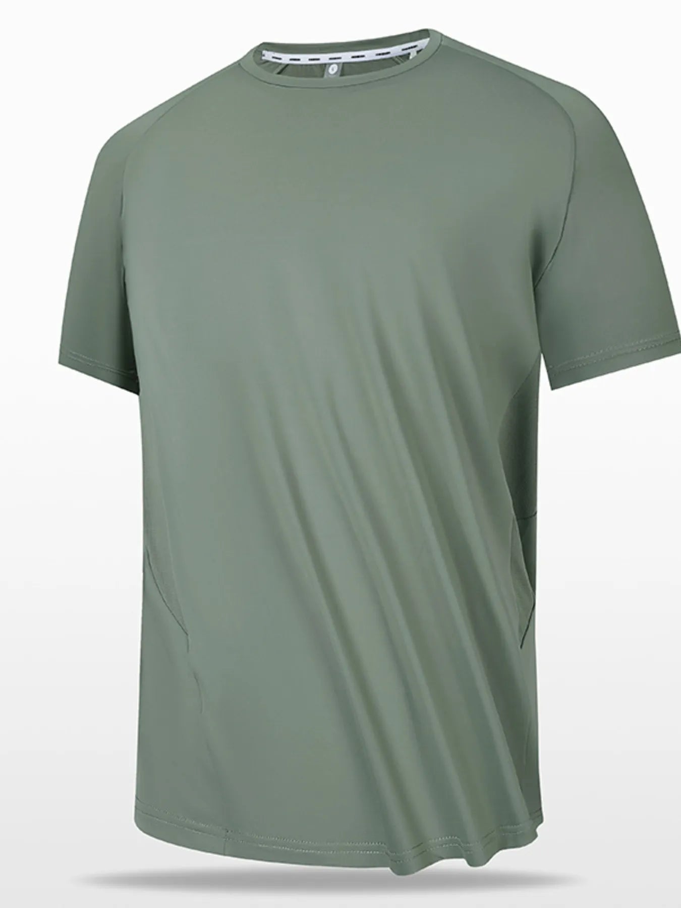 Men's Full Size Round Neck Short Sleeve T-Shirt.