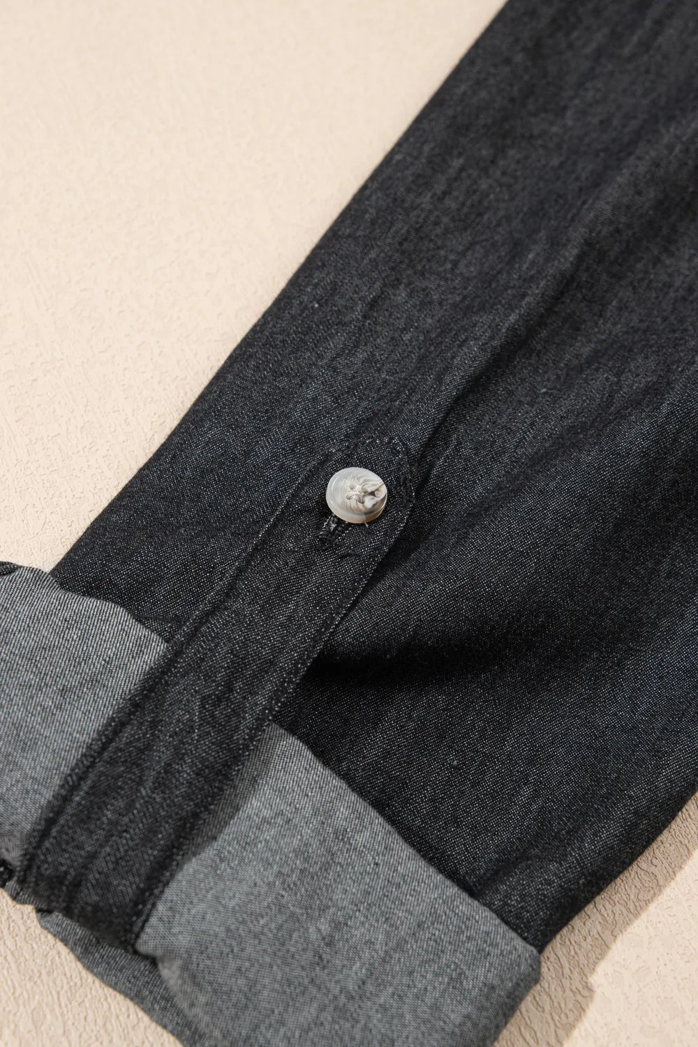 Long Sleeve Denim Top.