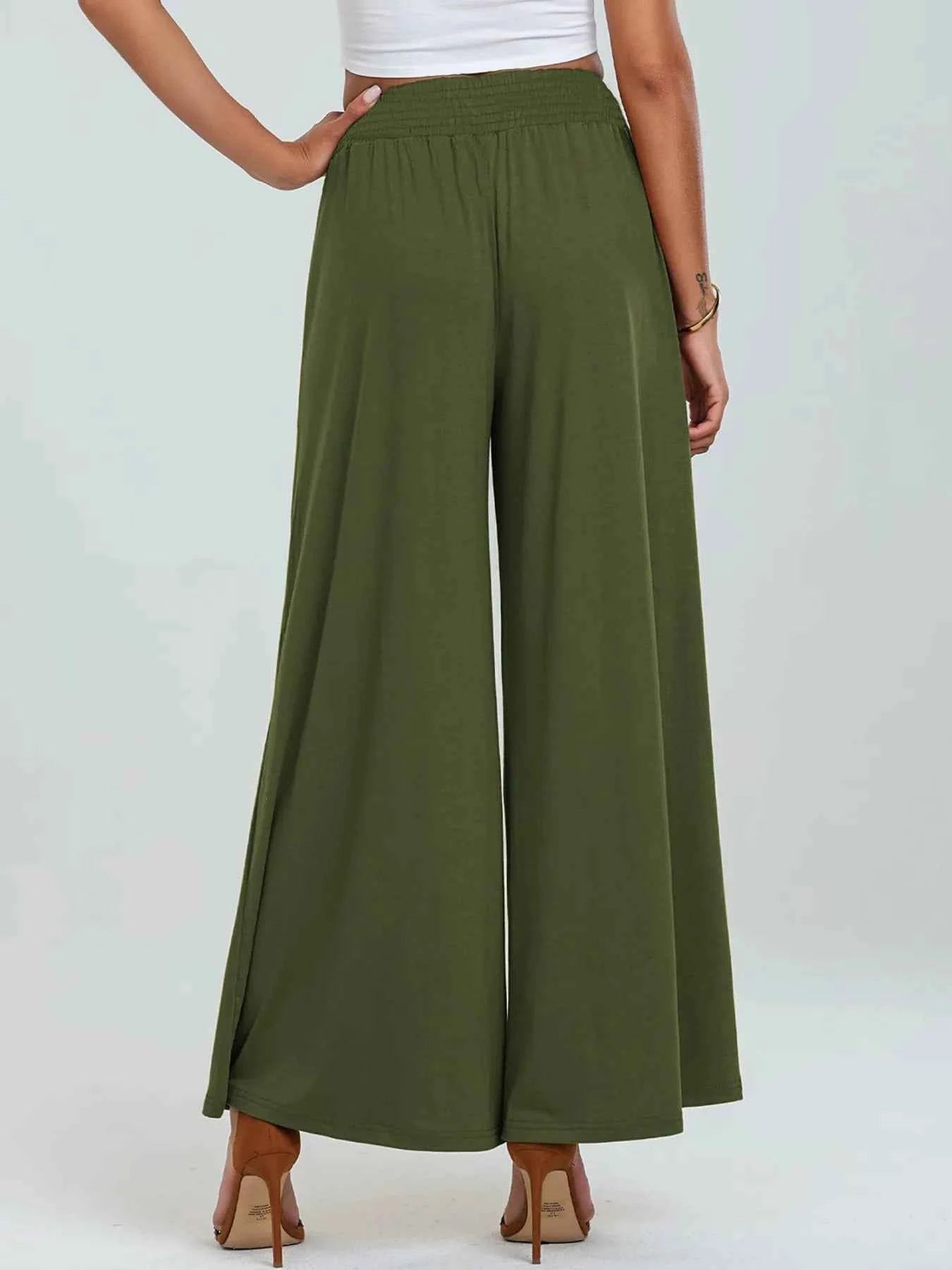 High-Waisted Wide Leg Pants with Pockets.