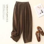 Linen Wide Leg Pants for Women, Plus Size Casual Versatile Slimming Trousers