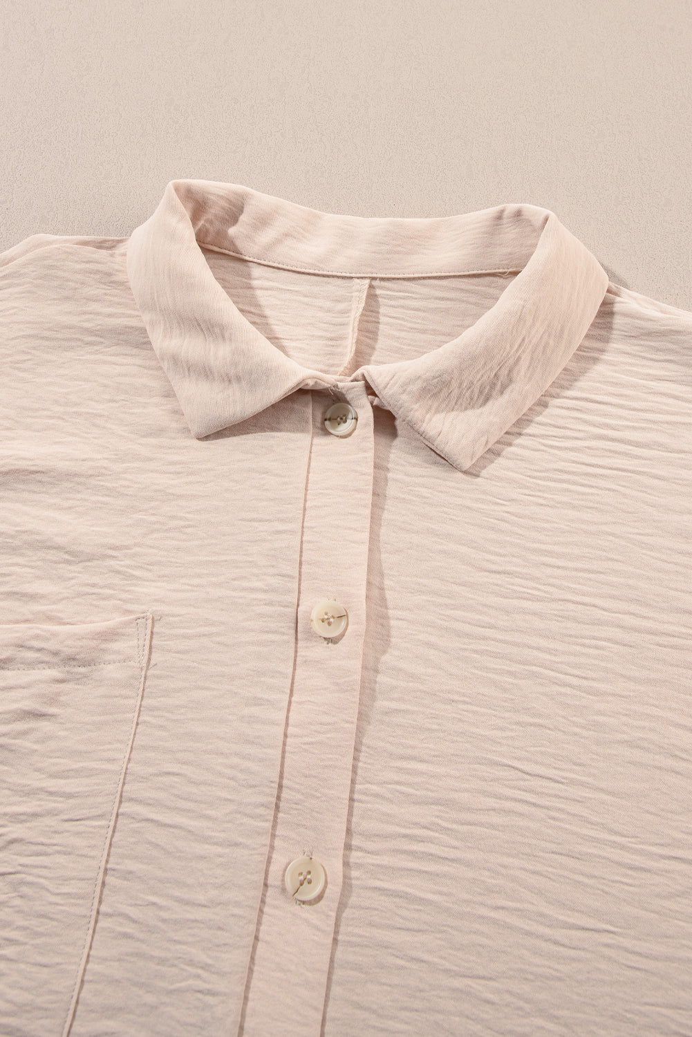 Apricot Half Button Collared Loose Romper Dear-Lover Dropshipping