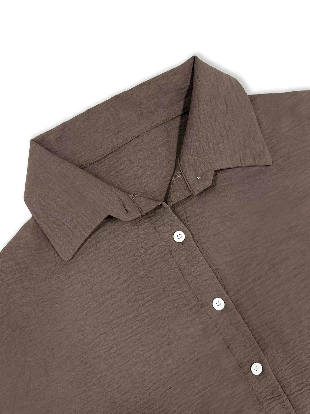 Long Sleeve Shirt and Wide Leg Pants Set