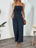 Tube Wide Leg Jumpsuit.