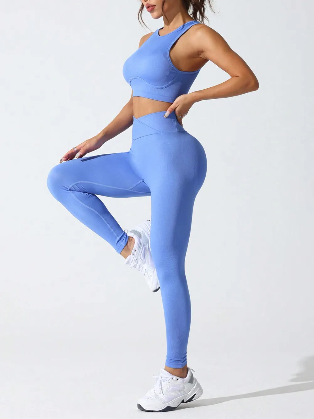 Tank and High Waist Leggings Active Set.