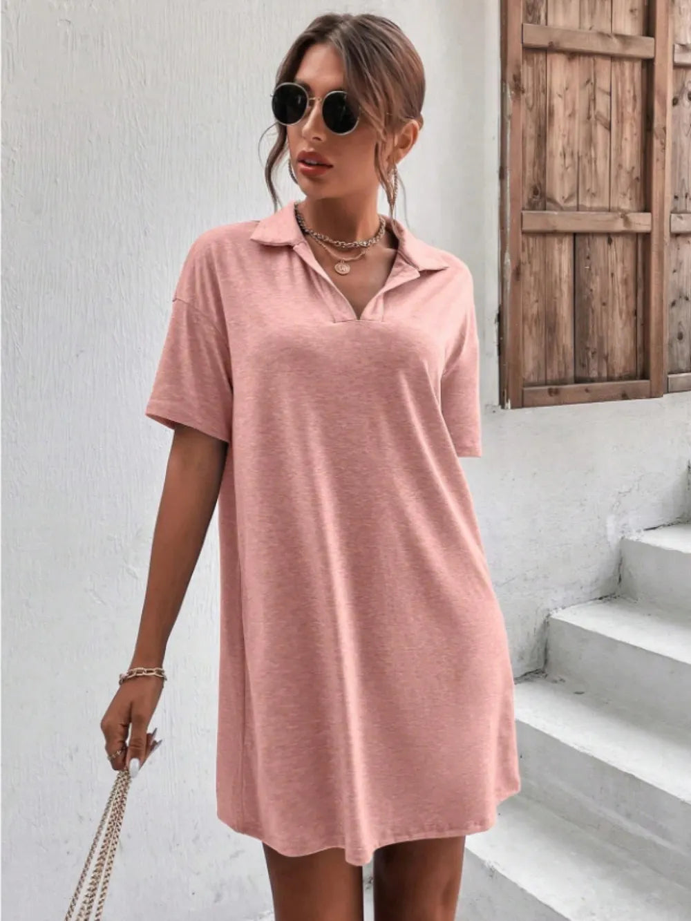 Johnny Collar Short Sleeve Polo Dress.