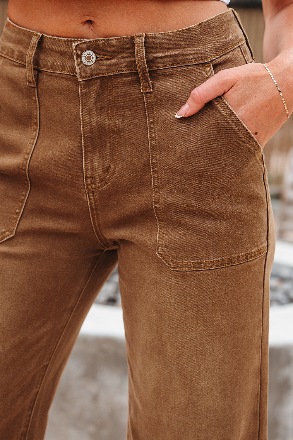 Breen Cropped High Rise Wide Leg Jeans Dear-Lover Dropshipping