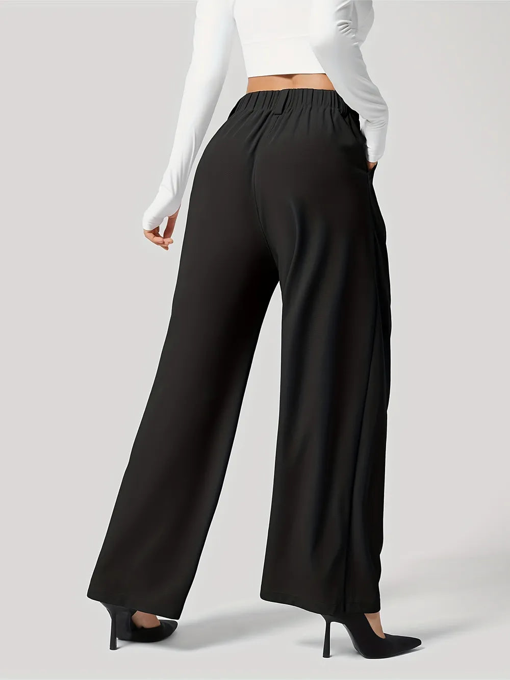Wide Leg Pants with Pockets for women.