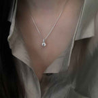 1 Carat Moissanite 925 Sterling Silver Pendant Necklace