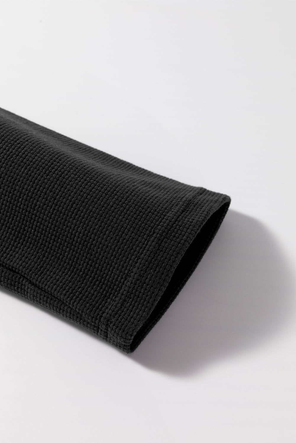 High Waffle Knit Colorblock Star Patch Graphic Raglan Top Dear-Lover Dropshipping