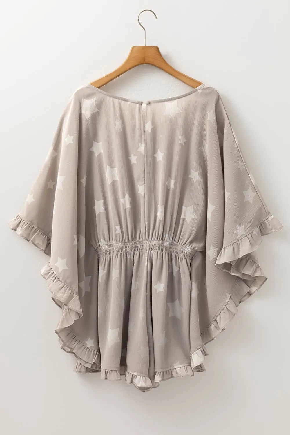Kimono Ruffle Sleeve Romper.