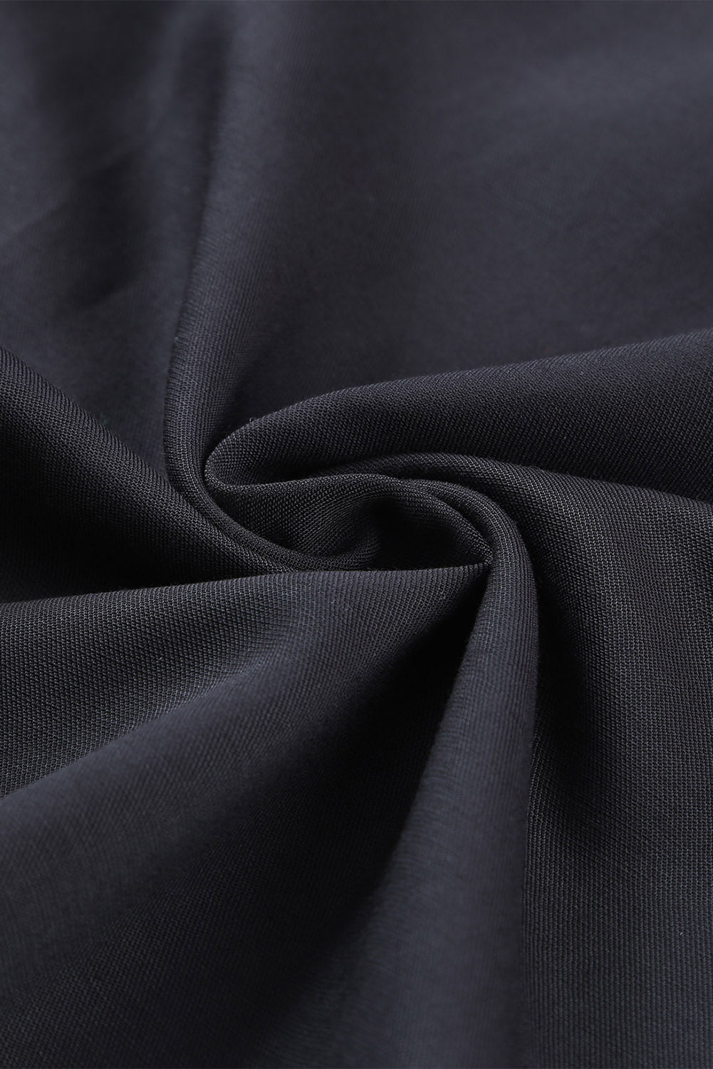 Black Drawstring Elastic Waist Casual Wide Leg Pants Dear-Lover Dropshipping