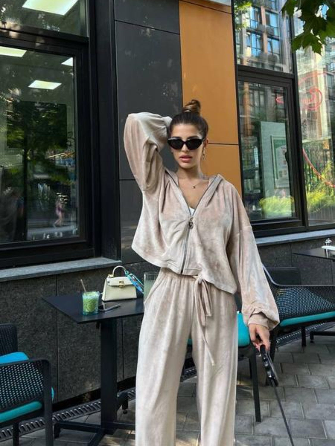 Hooded Jacket and Pants WOMEN Set - CHIC TB