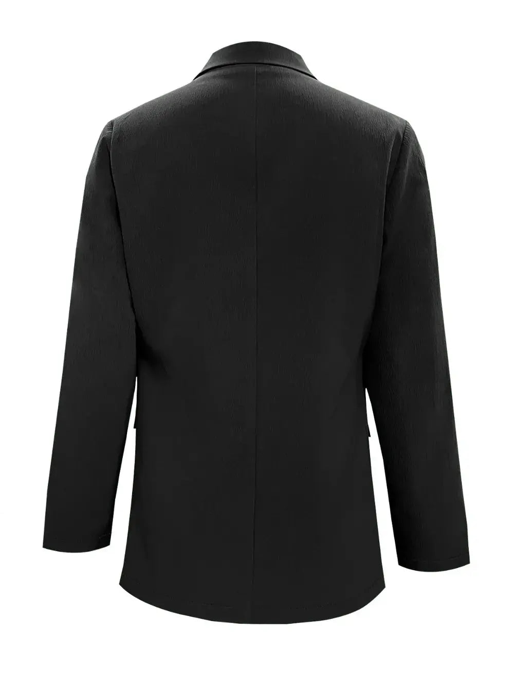 Lapel Collar Long Sleeve Blazer.