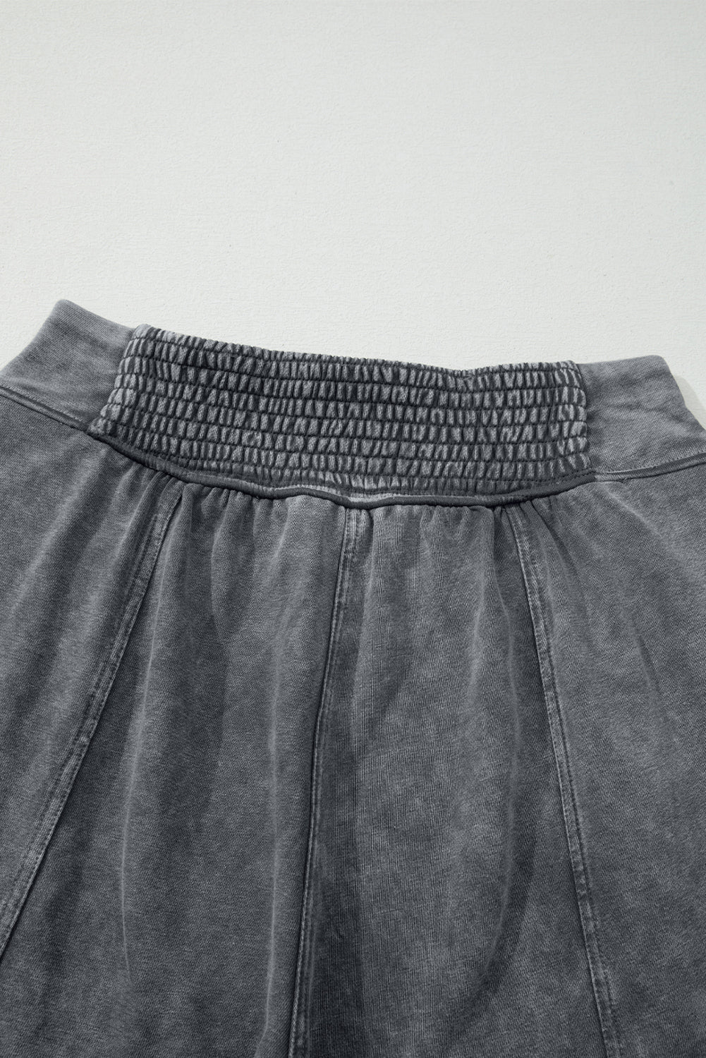 Medium Grey Mineral Wash Jogger Style High Waist Casual Pants Dear-Lover Dropshipping