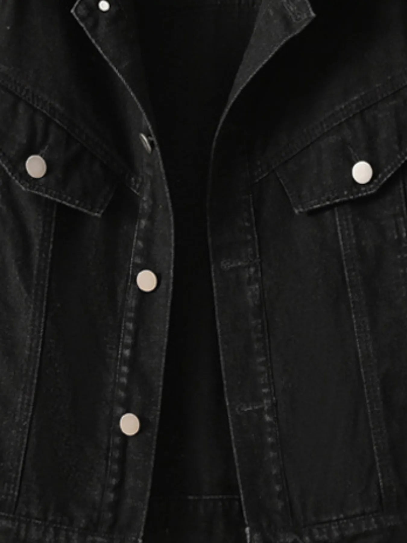 Button Up Long Sleeve Denim Jacket.