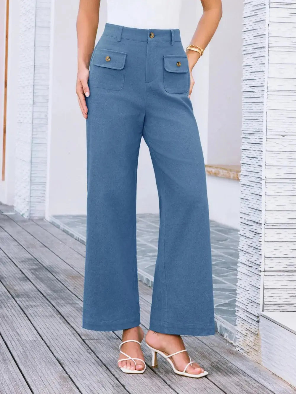 High Waist Wide Leg Pants.