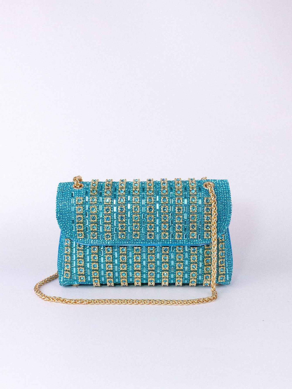 New Elegant Evening Dress Style Brooch-Adorned Clutch Bag with Rhinestones Chain Strap and Cheongsam Design for Formal Occasions