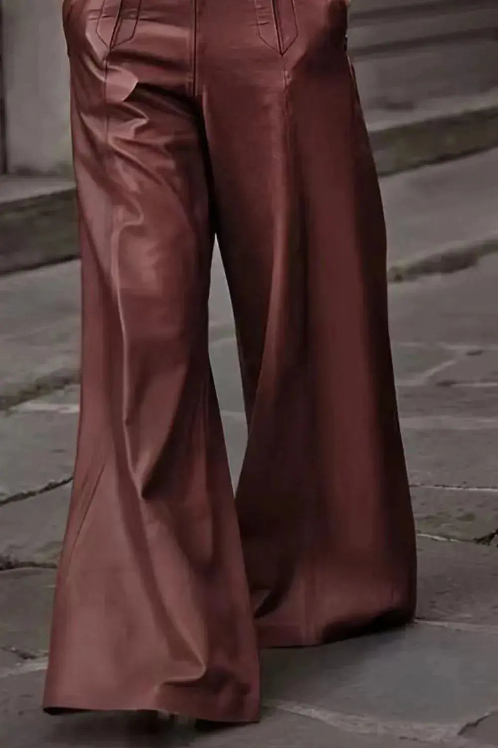 High Waist Wide Flare Pants.
