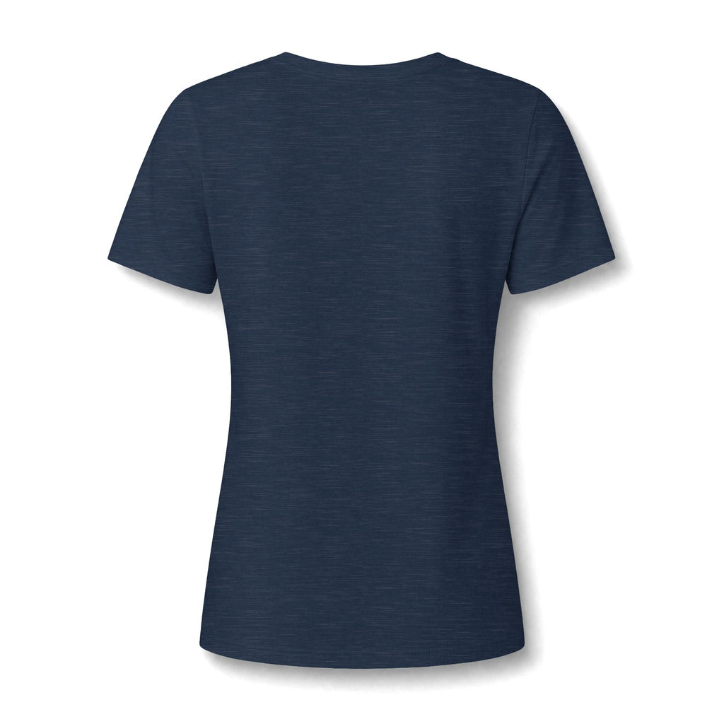 Women's Relaxed Heather CVC V-Neck Tee Printify