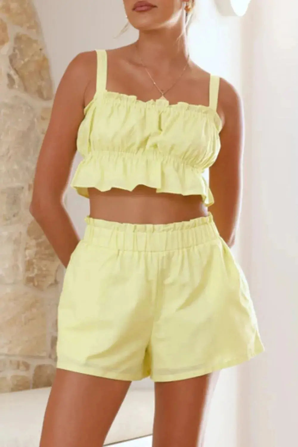WOMEN Cami and Shorts Set.