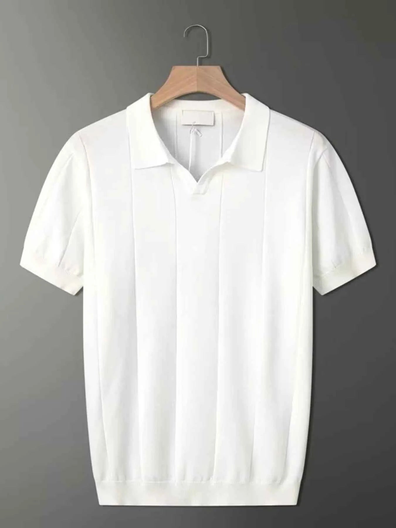 Men's Plus Size Collared Neck Short Sleeve Polo