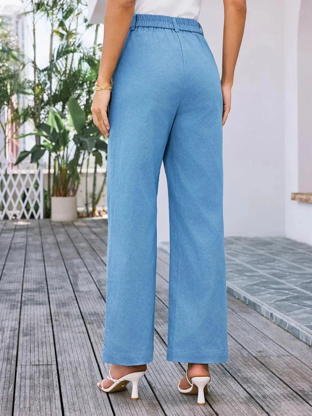 High Waist Wide Leg Pants.