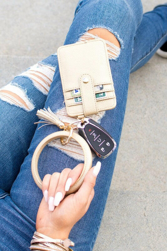 Key Ring Wallet Bracelets.