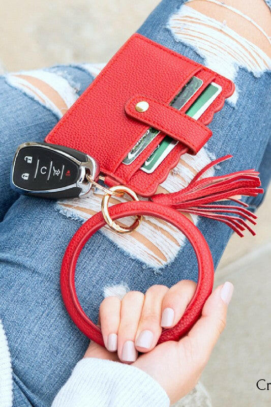 Key Ring ID Wallet Bracelet.