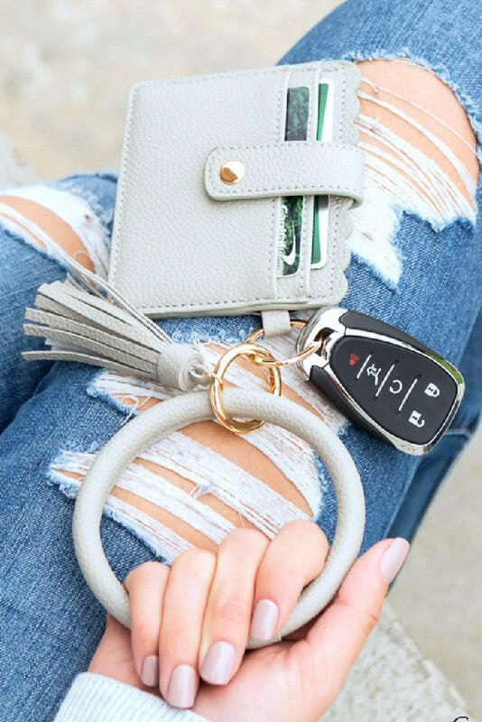 Key Ring ID Wallet Bracelet.